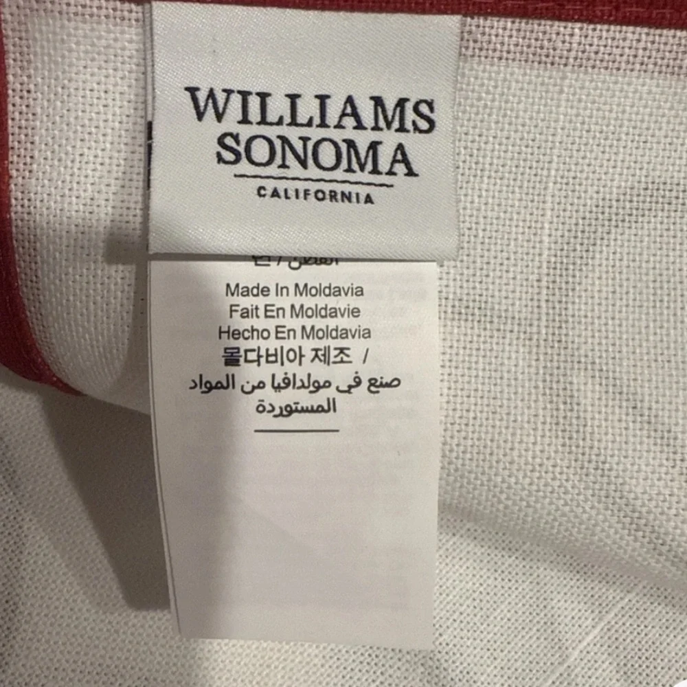 Williams Sonoma ‘Twas The Night Before Christmas Santa Set of 2 Kitchen Towels
